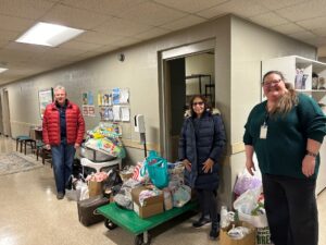 Baby items donation at Catholic Pastoral Center, Nashville, TN.