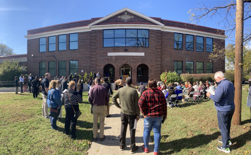 Front of C. E. McGruder Center building in North Nashville, TN.